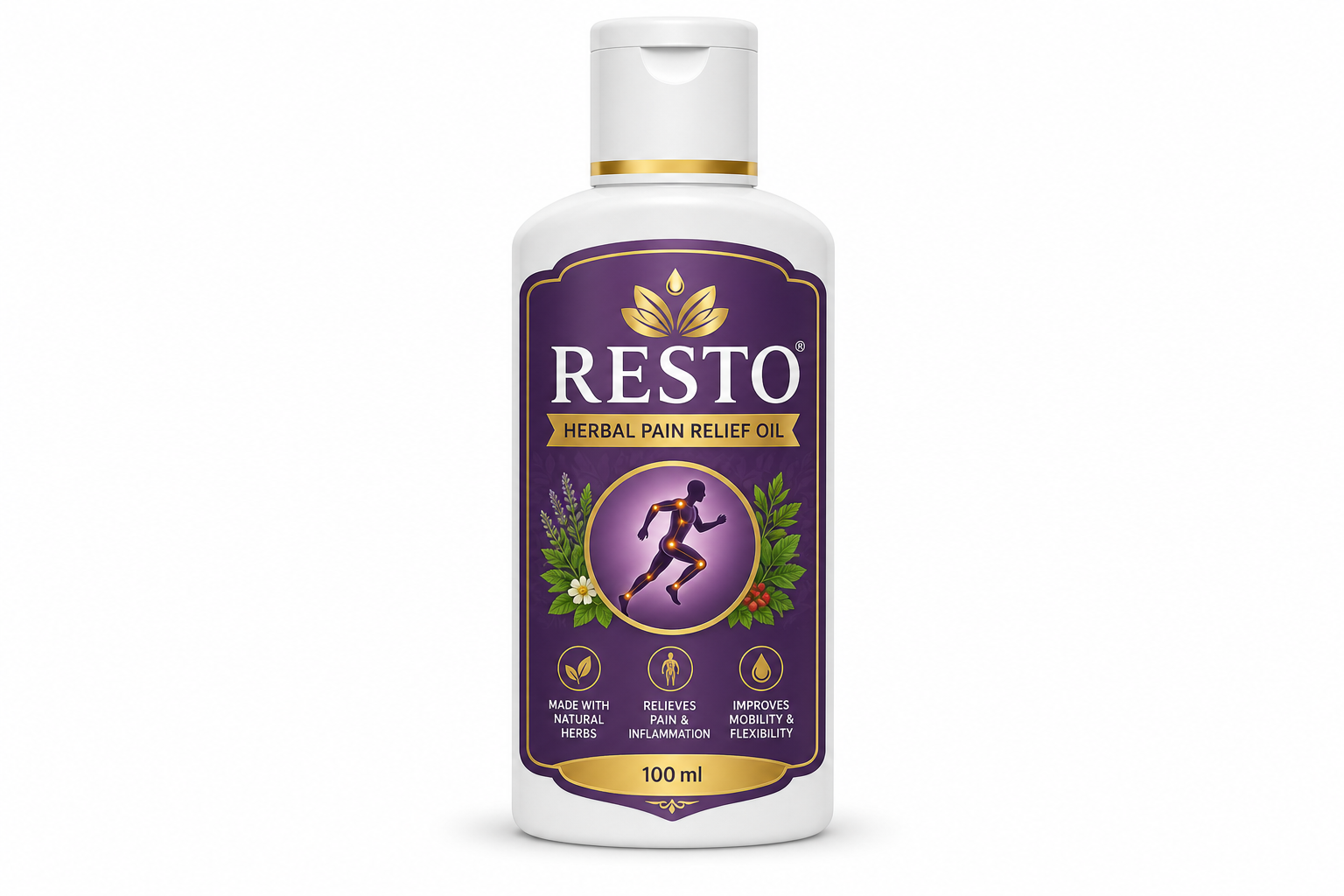 product-resto-studio RESTO Herbal Pain Relief Oil - Image 1